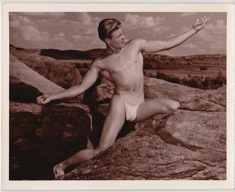 Early vintage photo by Don Whitman / Western Photography Guild. Handsome model is Morris Sims.