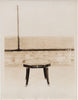 vintage sepia photo small octagonal table furniture interior decoration