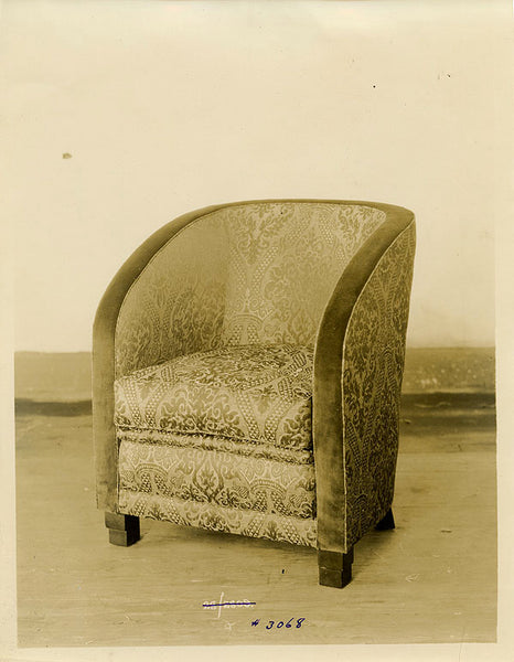 Altman Collection: Upholstered Chair vintage sepia photo interior decor, furniture