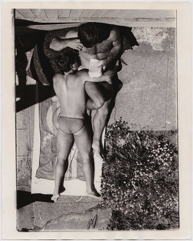Crawford Barton Vintage Photo: Two Men Sunbathing