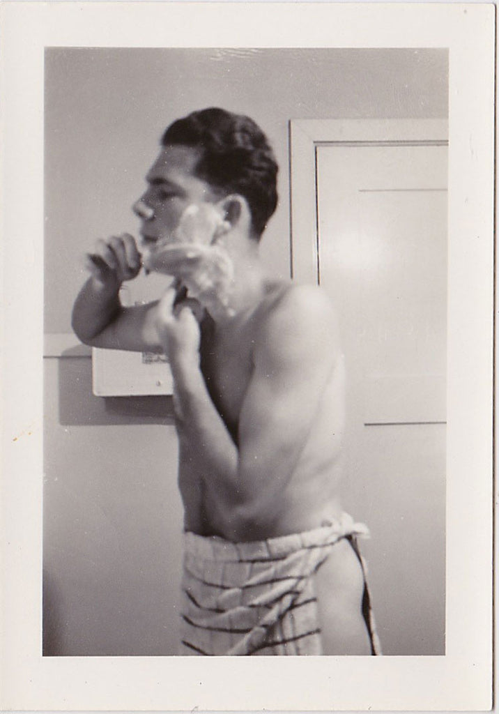 Bill Mahoney Shaving Vintage Snapshot