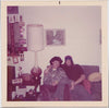 Classic slung-leg motif. Bob and Page sit so close together as to be intertwined. Vintage gay photo