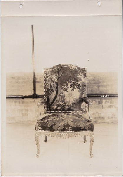 Altman Collection: Armchair with Tapestry Upholstery vintage sepia photo