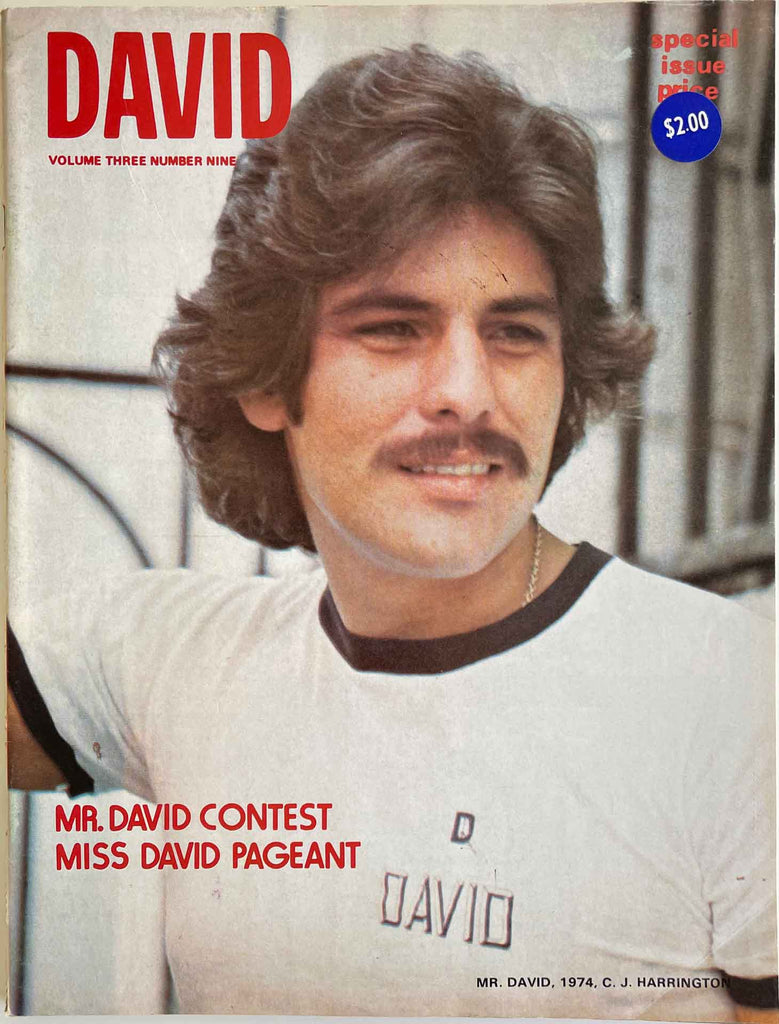 David Vintage Gay Magazine Sept 1973, Vol 3. 