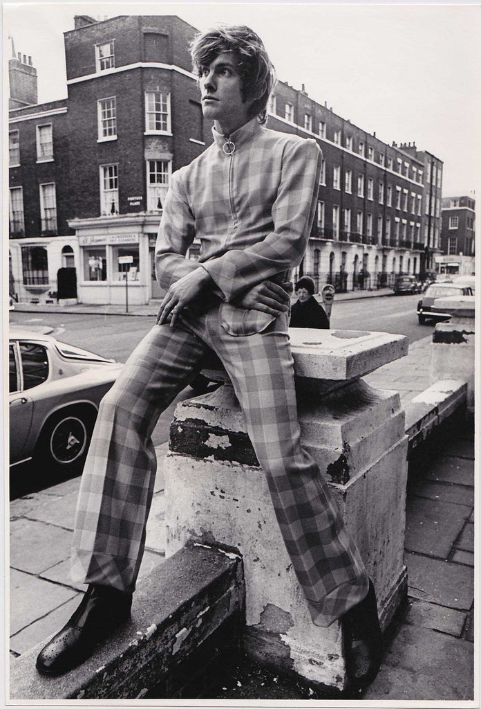 Vintage Men's Fashion photo undated c.1972. Designer: Probably Gloria Gross.