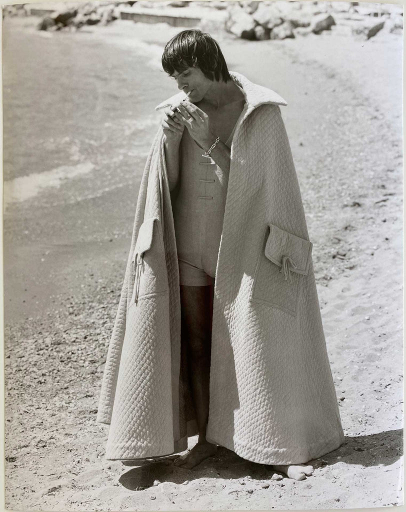 Vintage Men's Fashion photo dated 1972.  Designer: Gloria Gross, London