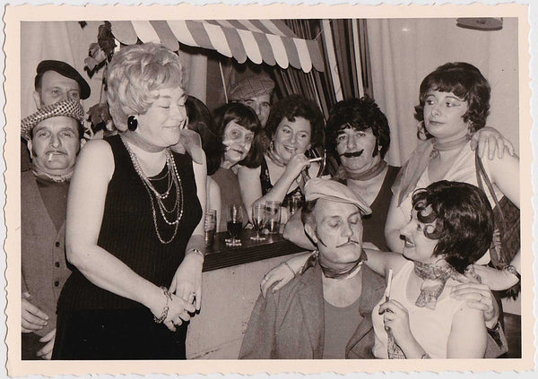 French Cross-Dressers Party vintage gay photo