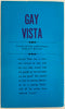 Gay Vista, Vintage Gay Pulp Novel