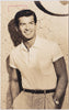 Handsome George Nader, postcard from Universal Studios c. 1950s.