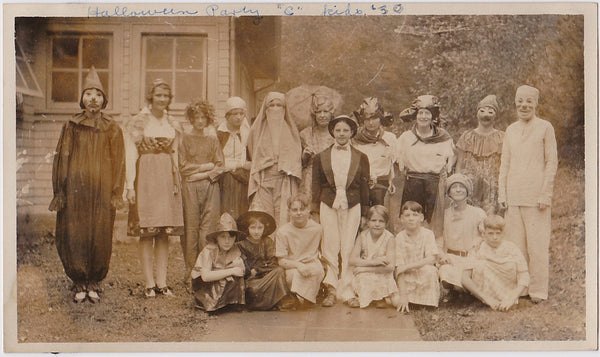 Halloween Party kids vintage photo 1930