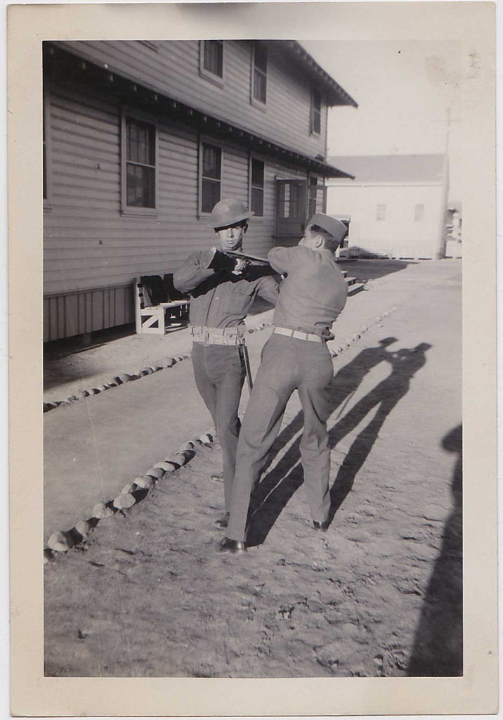 Vintage photo Soldiers at Camp Roberts 1942