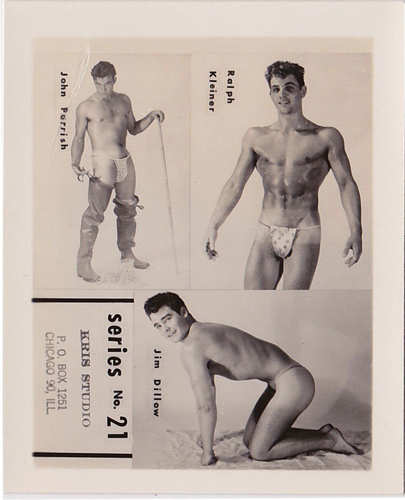 Rare photographic sample print for series #206, Jack Sparks wearing impossibly tight white jeans, by John Palatinus