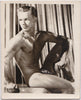 Anonymous Male Nude with Scratched Posing Strap vintage photo