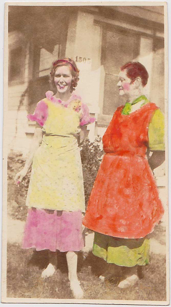 Me & Boss Ethel hand-colored vintage snapshot