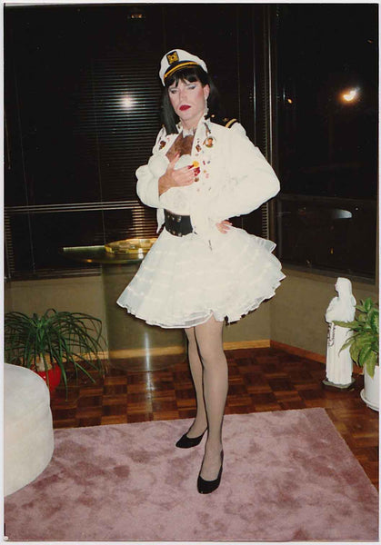Captain Fabulous Drag Queen vintage gay color photo