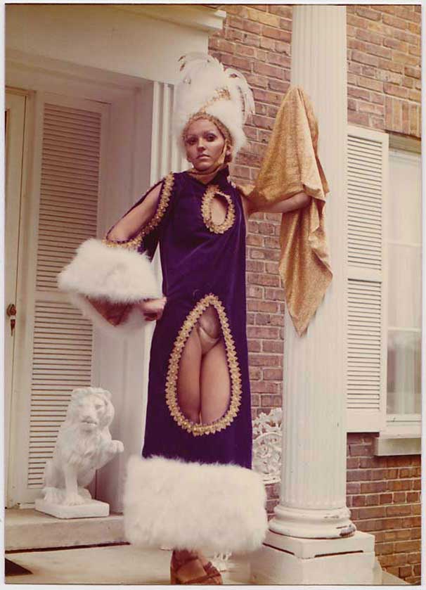 vintage photo mardi gras drag queen 