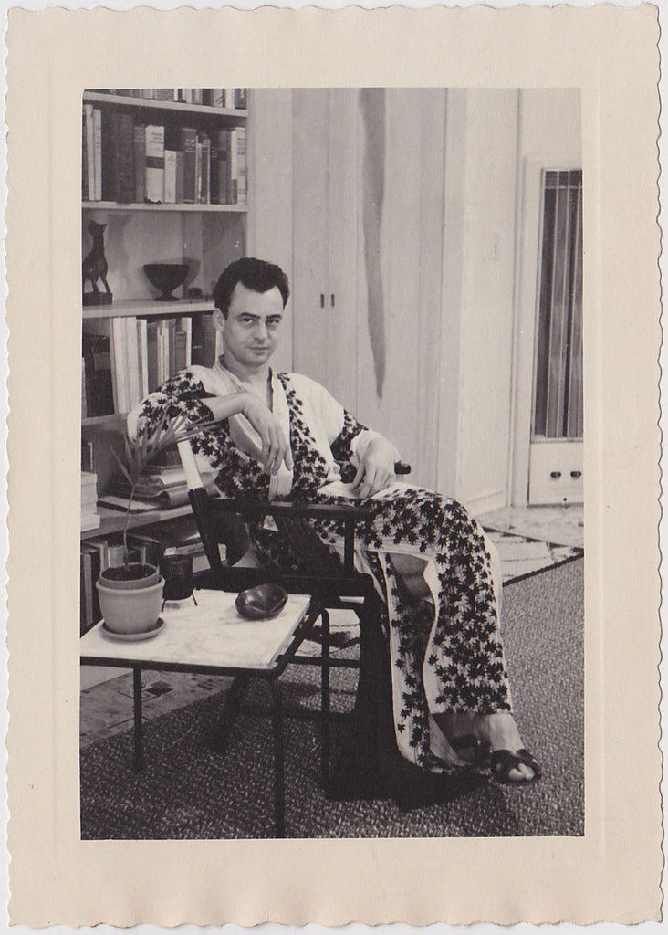 Man Wearing Elegant Robe Vintage Photo c. 1960