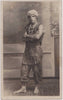 Real photo postcard vintage strongman in oriental costume