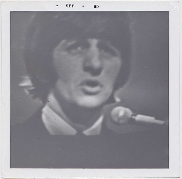 Nice close-up of Ringo Starr on TV vintage photo