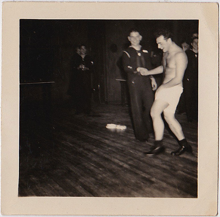 Two Sailors Dancing: Vintage Snapshot
