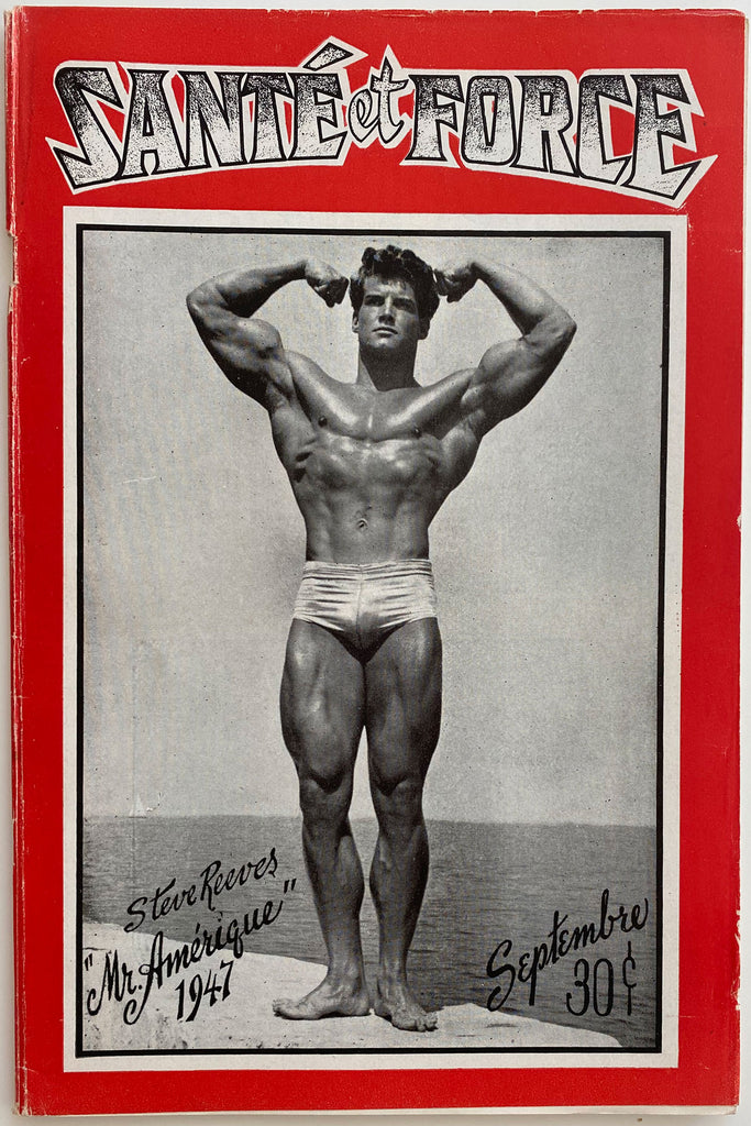 Santé et Force: Vintage Physique Magazine Steve Reeves