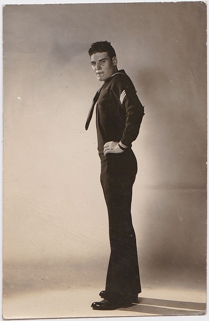 Standing Sailor: Vintage Gay Photo