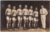 Men in Rows, Wrestling Team, Vintage Real Photo Postcard