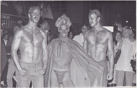 Three Golden Studs at Gay Pride: Real Photo Postcard Marie Ueda