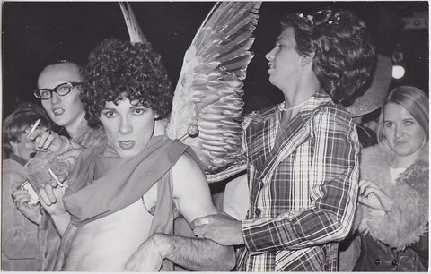 Smoking Angel at Gay Pride: Real Photo Postcard Marie Ueda