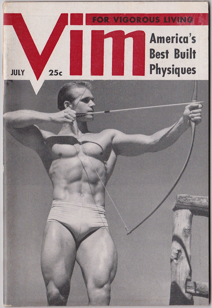 Vim: Vintage Physique Magazine July 1954