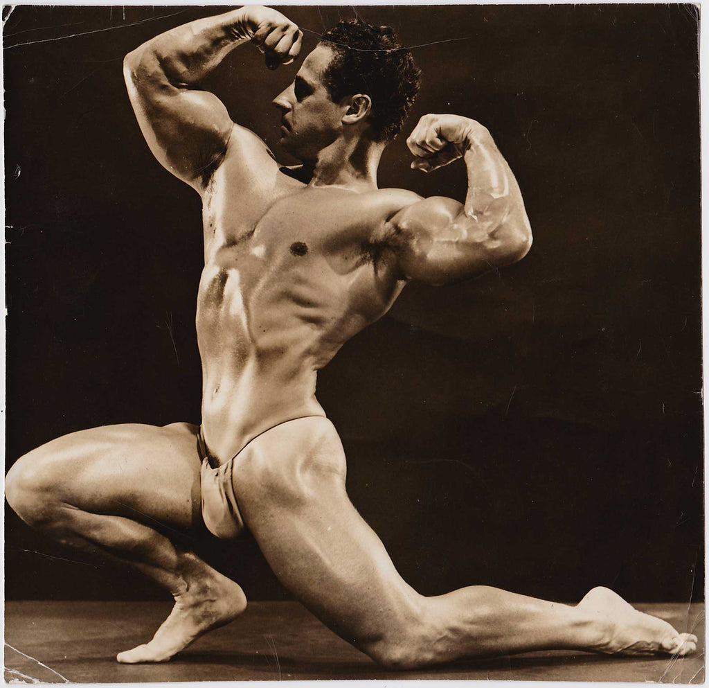 Dramatic vintage photo of the amazing Ed Theriault, by Russ Warner c. 1952. 
