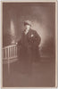 Vintage Real Photo Postcard. An unidentified woman dressed in a man's suit