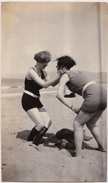 Women on the Beach 1 Vintage Snapshot
