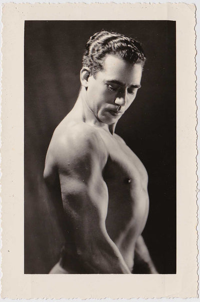 Vintage Physique Photo: Young Liederman